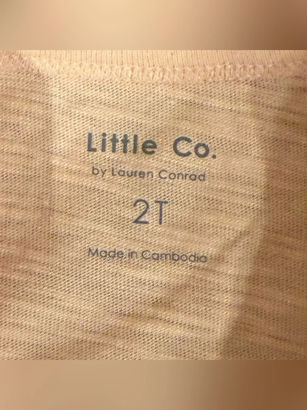 NWOT Little Co. by Lauren Conrad Pink Core Tee Size 2T